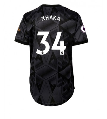 Arsenal Granit Xhaka #34 Bortedrakt Kvinner 2022-23 Kortermet